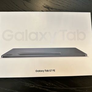BNIB Galaxy Tab S7 FE, 64GB in Mystic Black (Wi-Fi)